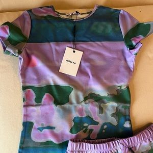Miaou Two piece set color:thermal pastel